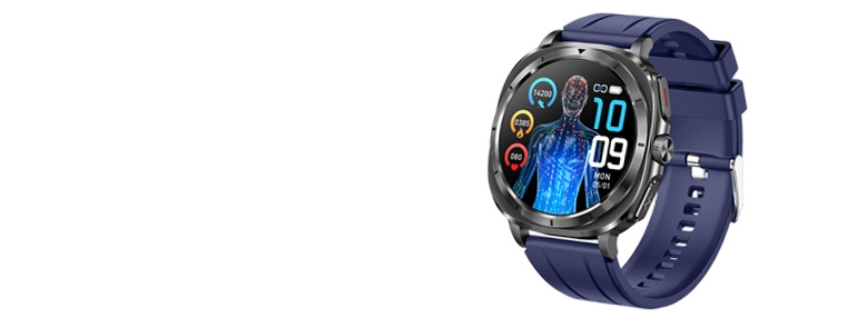 Amoled NFC glucose ECG smart watch